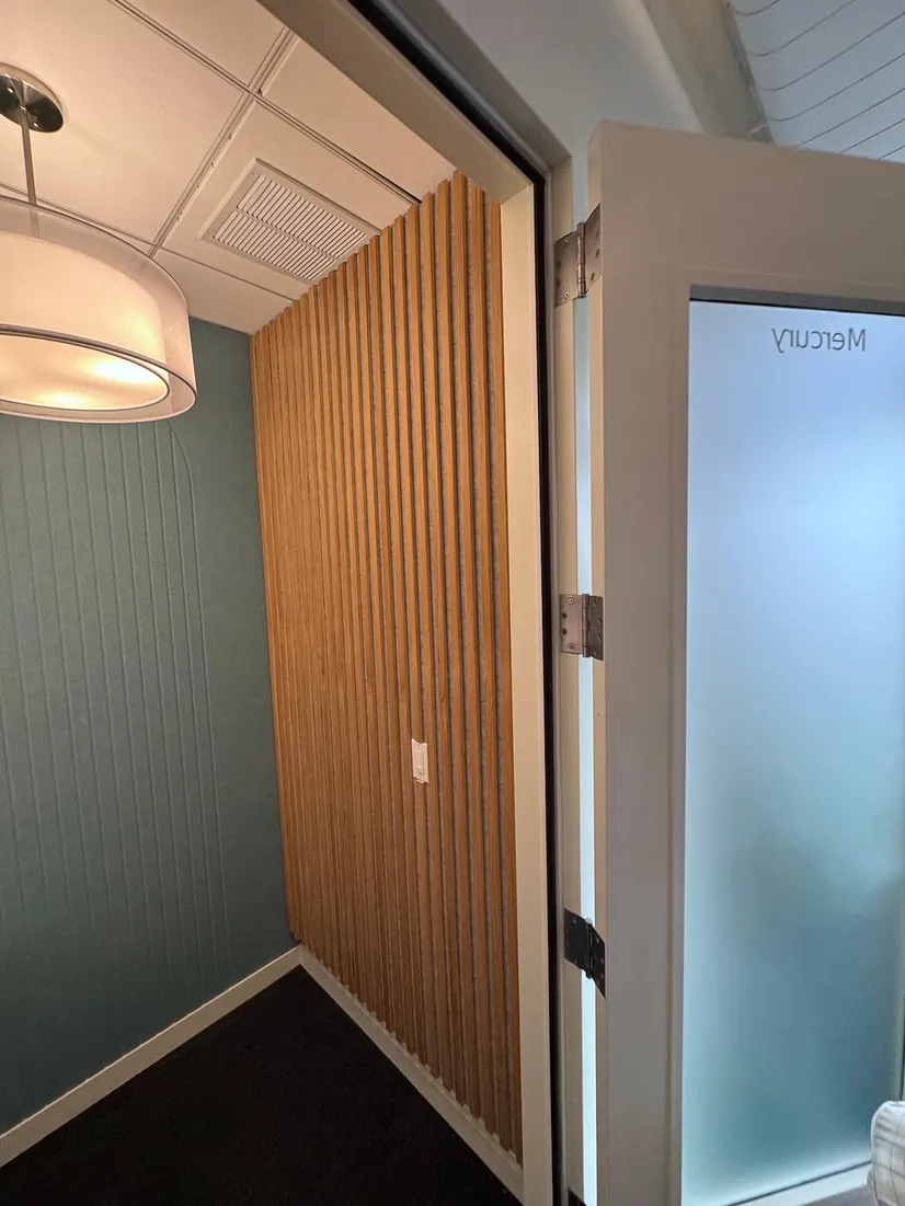 Wood Slat Panels for Office